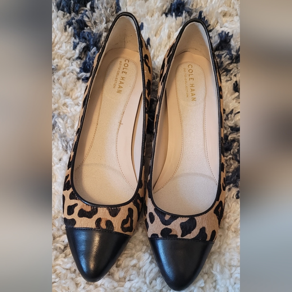 COLE HAAN THE GO-TO PUMP  Leopard Print Ocelot Pumps 5 1/2